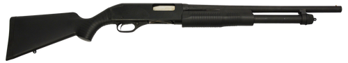 Stevens 19486 320 Security Full Size 12 Gauge Pump 3" 5+1 18.50" Matte Black Carbon Steel Barrel, Matte Black Aluminum Receiver, Fixed Matte Black Synthetic Stock, Ambidextrous                        