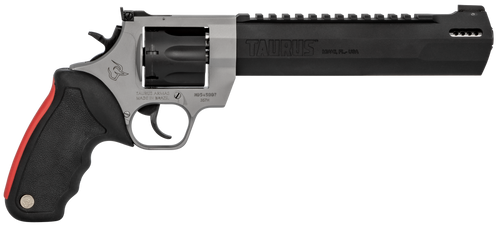 Taurus 2357085RH Raging Hunter  357 Mag 7rd 8.38" Matte Black Oxide Cylinder & Barrel Matte Stainless Steel Frame Black Rubber with Integrated Red Cushion Insert Grip                                  