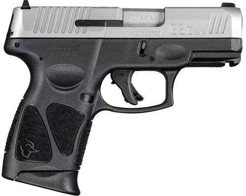 Taurus 1G3C9392X12 G3C  Compact Frame 9mm Luger 12+1 3.26" Matte Stainless Steel Barrel, Matte Serrated Stainless Steel Slide, Black Polymer Frame w/Picatinny Rail, Black Polymer Grip, Right Hand     