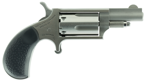 North American Arms 22MGRC Mini-Revolver  Sports South Exclusive 22 WMR 5 Shot 1.63" Stainless Steel Barrel, Frame & Cylinder, Black Rubber Grip, Exposed Hammer                                        
