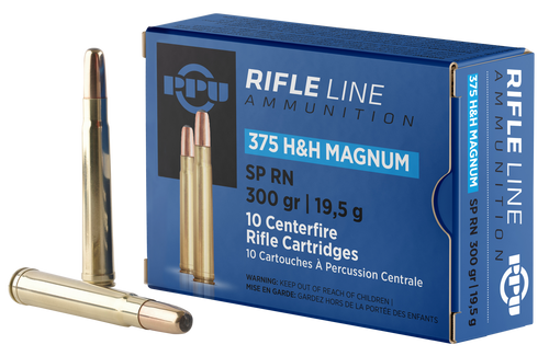 PPU PP375S Standard Rifle  375H&HMag 300gr Soft Point Round Nose 10 Per Box/20 Case                                                                                                                     