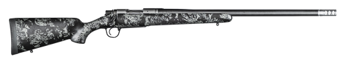 Christensen Arms 8010614300 Ridgeline FFT Full Size 7mm Rem Mag 3+1, 22" Stainless Steel Threaded Barrel, Stainless Aluminum Receiver Black w/Gray Accents Fixed Sporter w/Flash Forged Technology Stock