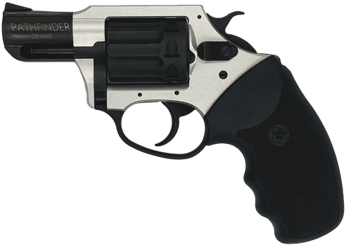 Charter Arms 52329 Pathfinder Lite 22 Mag, 8 Shot 2" Black Passivate Stainless Steel Barrel & Cylinder, Anodized Aluminum Frame w/Black Finger Grooved Rubber Grip, Exposed Hammer                      