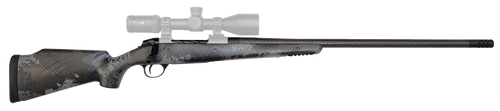 Fierce Firearms FCTRG65CM24BBO CT Rage  6.5 Creedmoor Caliber with 4+1 Capacity, 24" Carbon Fiber Barrel, Black Cerakote Metal Finish & Blackout Camo Fixed Fierce Tech C3 Stock, Right Hand (Full Size)