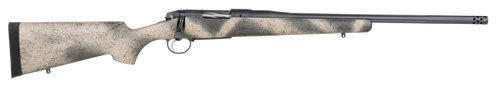 Bergara Rifles BPR33308 Premier Highlander 308 Win 4+1 20" Sniper Gray Cerakote Fluted Barrel, Sniper Gray Cerakote Stainless Steel Receiver, Woodland Camo Grayboe Stock                               