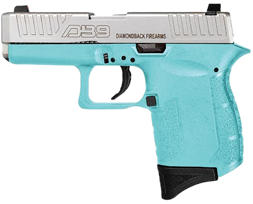 Diamondback DB0200P091 DB9 Gen4 Micro-Compact Frame 9mm Luger 6+1, 3.10" Stainless Steel Barrel, Nickel Boron Serrated Stainless Steel Slide, Mint Polymer Frame & Grip                                 