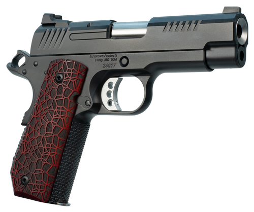 Ed Brown EVOKC9G4 1911 EVO KC9 9mm Luger 9+1 4" Stainless Bull Barrel, Black Gen4 Serrated Carbon Steel Slide & Frame w/Beavertail, Black G10 Grip, Ambidextrous                                         Ed Brown EVOKC9G4 1911 EVO KC9 9mm Luger 9+1 4" Stainless Bull Barrel, Black Gen4 Serrated Carbon Steel Slide & Frame w/Beavertail, Black G10 Grip, Ambidextrous