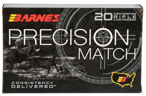 Barnes Bullets 30728 Precision Match  338Lapua Mag 300gr Open Tip Match Boat Tail 20 Per Box/10 Case                                                                                                    