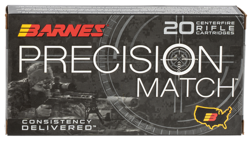 Barnes Bullets 30166 Precision Match  6.5Creedmoor 140gr Open Tip Match Boat Tail 20 Per Box/10 Case                                                                                                    