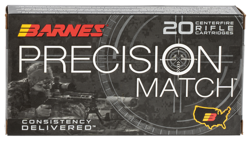 Barnes Bullets 30166 Precision Match  6.5Creedmoor 140gr Open Tip Match Boat Tail 20 Per Box/10 Case                                                                                                    
