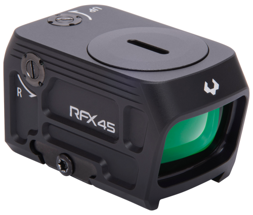 Viridian 9810058 RFX45  Black Anodized 1 x 24 mm x 15.5 mm 5 MOA Green Dot ACRO/Docter                                                                                                                  