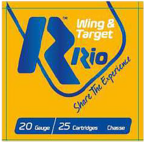 Rio Ammunition WT2075 Wing & Target  20Gauge 2.75" 7/8oz 7.5Shot 25 Per Box/10 Case                                                                                                                     