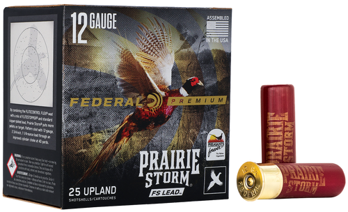 Federal PFX129FS4 Premium Prairie Storm FS 12Gauge 3" 1 5/8oz 4Shot 25 Per Box/10 Case                                                                                                                  