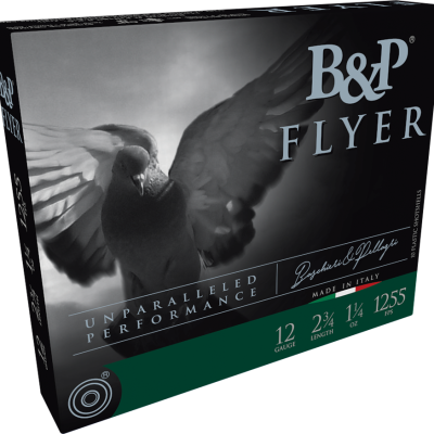 B&P Ammunition 12B14PL8 Competition Flyer  12Gauge 2.75" 1 1/4oz 8Shot 10 Per Box/10 Case                                                                                                               
