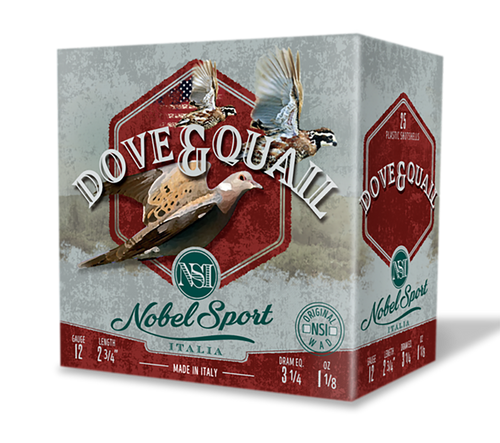 Nobel/Eurosports LLC ANSF126 Dove & Quail  12Gauge 2.75" 1 1/8oz 6Shot 250rds/Box                                                                                                                       