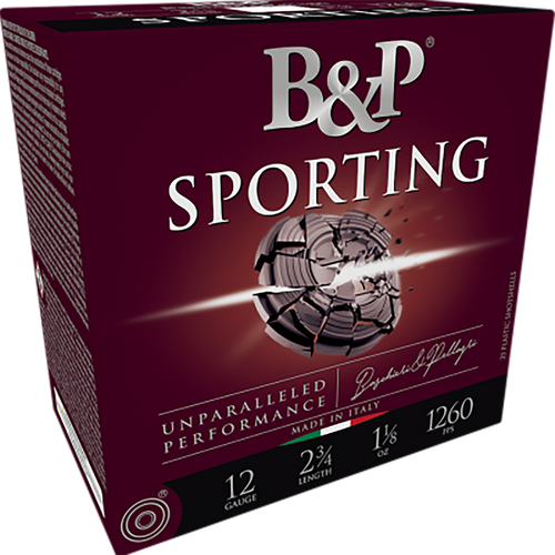 B&p Ammunition 12B1SCF8 Sporting Clay  12Gauge 2.75" 1oz 8Shot 25 Per Box/10 Case                                                                                                                       