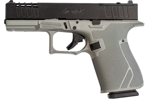 Great Lakes Firearms GL19SRK Striker  9mm 15+1 4" Front/Rear Serrations Cerakote Bull Shark Gray                                                                                                        