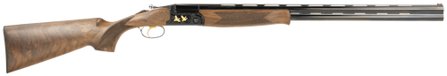 F.A.I.R. FRSLX600BL1628 SLX 600  16 Gauge 2.75" 2rd 28" O/U, Black Barrel/Gold Inlay Engraved Rec, Walnut Furniture, Fiber Optic Sight, Technichoke XP50 Chokes                                         