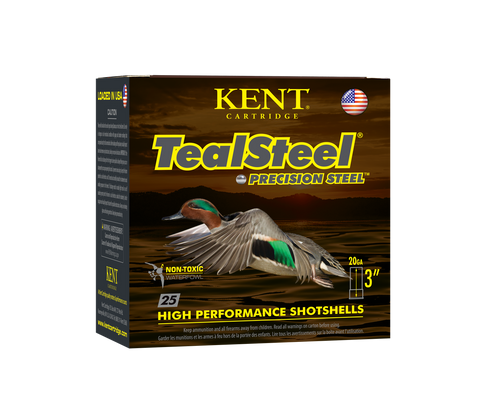 Kent Cartridge KTS203286 TealSteel Precision Steel 20 Gauge 3" 1oz 6 Shot 25 Per Box/10 Case                                                                                                            