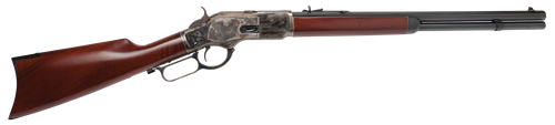 Cimarron CA271 1873 Short Full Size 38 Special 357 Mag 10+1 20" Blued Octagon Barrel, Color Case Hardened Stainless Steel Receiver, Fixed Walnut Stock, Right Hand                                      