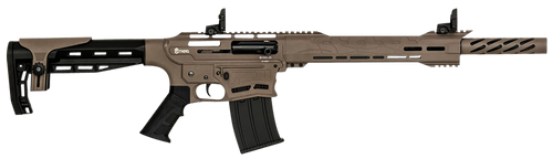 Citadel CBOSS2512FDE Boss25  12 Gauge Semi-Auto 3" 5+1 18.75" Black Steel Threaded Barrel, Flat Dark Earth Picatinny Rail Aluminum Receiver, Picatinny Handguards, Black Adj Cheek Riser Synthetic Stock