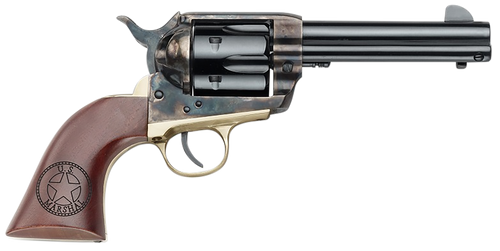 Pietta HF357CHBR434NMUS 1873 Great Western II U.S. Marshal 357 Mag 6rd 4.75" Blued Steel Barrel & Cylinder, Color Case Hardened Steel Frame, Walnut w/Engraved US Marshal's Badge Grip, Exposed Hammer  