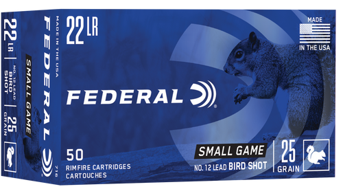 Federal 716 Small Game & Target  22LR 25gr #12 Lead Bird Shot 50 Per Box/50 Case                                                                                                                        