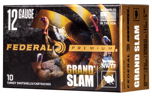 Federal PFCX156F5 Premium Grand Slam 12Gauge 2.75" 1 1/2oz 5Shot 10 Per Box/25 Case                                                                                                                     