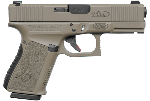 TriStar 85772 Apoc  9mm Luger 15+1 4.02" Black Steel Barrel, Flat Dark Earth Cerakote Serrated Steel Slide & Polymer Frame w/Accessory Rail, Textured Grip                                               TriStar 85772 Apoc  9mm Luger 15+1 4.02" Black Steel Barrel, Flat Dark Earth Cerakote Serrated Steel Slide & Polymer Frame w/Accessory Rail, Textured Grip