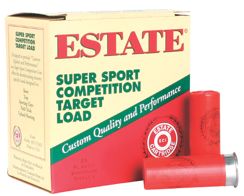 Estate Cartridge SS12H18 Super Sport Competition Target 12Gauge 2.75" 1oz 8Shot 25 Per Box/10 Case                                                                                                      