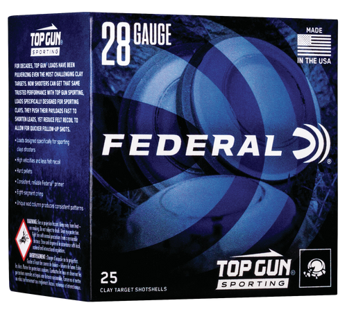 Federal TGS282175 Top Gun  28Gauge 2.75" 3/4oz 7.5Shot 25 Per Box/10 Case                                                                                                                                Federal TGS282175 Top Gun  28Gauge 2.75" 3/4oz 7.5Shot 25 Per Box/10 Case