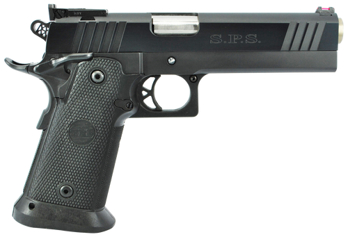 TriStar 85675 SPS Pantera 1911 Full Size Frame 9mm Luger 18+1 5" Stainless Steel Barrel, Black Chrome Serrated Steel Slide, Black Steel Frame w/Beavertail, Black Polymer Grip, Right Hand              