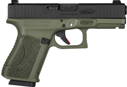 TriStar 85776 Apoc  9mm Luger 15+1 4.02" Black Steel Barrel, Black Cerakote Serrated Steel Slide, Multicam Cerakote Polymer Frame w/Accessory Rail, Textured Grip                                        TriStar 85776 Apoc  9mm Luger 15+1 4.02" Black Steel Barrel, Black Cerakote Serrated Steel Slide, Multicam Cerakote Polymer Frame w/Accessory Rail, Textured Grip