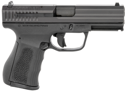 FMK G9C1G2BSS 9C1 G2 9mm Luger 14+1 4" Black Stainless Steel Barrel, Black Serrated Carbon Steel Slide, Black Polymer Frame w/Picatinny Rail, Black Backstrap Grip                                       FMK G9C1G2BSS 9C1 G2 9mm Luger 14+1 4" Black Stainless Steel Barrel, Black Serrated Carbon Steel Slide, Black Polymer Frame w/Picatinny Rail, Black Backstrap Grip