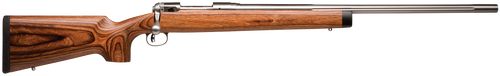 Savage Arms 19139 12 BVSS Full Size 308 Win 4+1 26" Stainless Heavy Fluted Barrel, Matte Stainless Steel Receiver Drilled & Tapped ,Satin Brown Fixed Laminate Stock, Right Hand                        