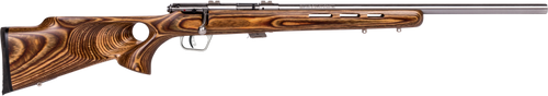 Savage Arms 25725 Mark II BTVS Full Size 22 LR 5+1 21" Satin Heavy Button Rifled Barrel, Satin Drilled & Tapped Stainless Steel Receiver, Satin Brown Thumbhole Laminate Stock, Right Hand               Savage Arms 25725 Mark II BTVS Full Size 22 LR 5+1 21" Satin Heavy Button Rifled Barrel, Satin Drilled & Tapped Stainless Steel Receiver, Satin Brown Thumbhole Laminate Stock, Right Hand
