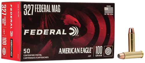 Federal AE327 American Eagle Handgun 327FederalMag 100gr Soft Point 50 Per Box/20 Case                                                                                                                   Federal AE327 American Eagle Handgun 327FederalMag 100gr Soft Point 50 Per Box/20 Case