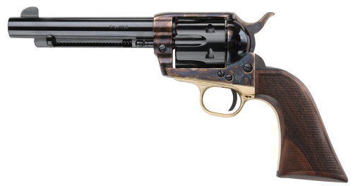 Pietta HF45ALC512NMCW 1873 Great Western II Alchimista II 45 Colt (Long Colt) 6rd 5.50" Blued Steel Barrel & Cylinder, Color Case Hardened Steel Frame, Checkered Walnut Army Grip, Exposed Hammer      