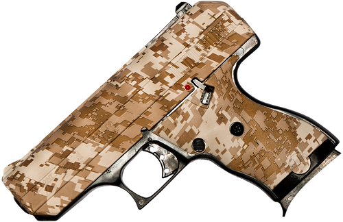 Hi-Point 916DD C9  9mm Luger 8+1, 3.50" Black Steel Barrel, Hydro-Dipped Digital Desert Camo Serrated Steel Slide, Hydro-Dipped Digital Desert Camo Polymer Frame & Grip                                