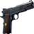 Dickinson LLC DCKSN9BS 1911 Adam 9mm Luger 8+1 4.37" Black Steel Barrel, Shiny Black Serrated Aluminum Slide & Steel Frame, Wood Grip                                                                   