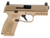 FN 66100741 509M MRD Mid-Size 9mm Luger 15+1 4" Black Recessed Crown Barrel, Flat Dark Earth PVD Optic Ready/Serrated Steel Slide, Flat Dark Earth Polymer Frame w/Picatinny Rail, Ambidextrous         