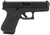 Glock PA195S201MOS G19 Gen5 Compact MOS 9mm Luger 4.02" 10+1 Overall Black Finish with nDLC Steel with Front Serrations & MOS Cuts Slide, Rough Texture Interchangeable Backstraps Grip & Fixed Sights  