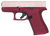 Glock PX4350204FRMOSHH G43X MOS Sub-Compact 9mm Luger 10+1 3.41" Black GMB Barre Pink Cerakote MOS Cut/Serrated Steel Slid Happy Hour Cerakote Polymer Frame w/Beavertail & Picatinny Rail Ambidextrous 
