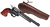 Heritage Mfg RR22B6LHOL Rough Rider  22 LR 6 Shot 6.50" Black Oxide Barrel, Frame & Cylinder, Cocobolo Grips Features Hunter Debossed Leather Holster                                                   