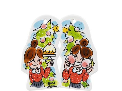 Nieuw - set van 6 kersthangers