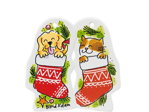 Nieuw - set van 6 kersthangers