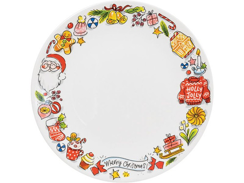 Dinerbord ø26cm Kerst Holly Jolly | Bord 26 CM | Officiële webshop van Blond Amsterdam