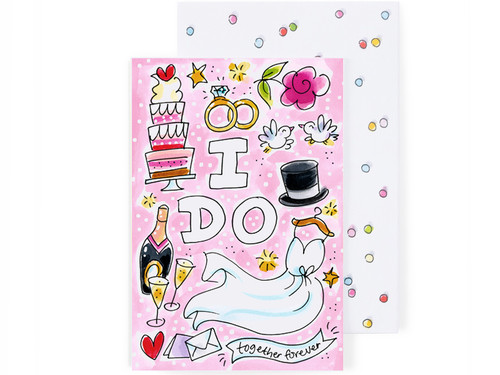 Wenskaart Getrouwd - I Do – Blond Amsterdam