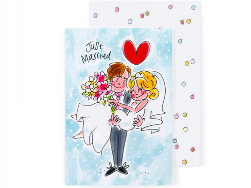 Wenskaart Getrouwd - Just Married – Blond Amsterdam
