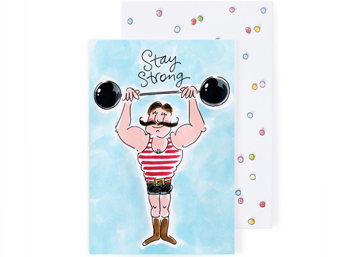 Wenskaart - Stay Strong – Blond Amsterdam
